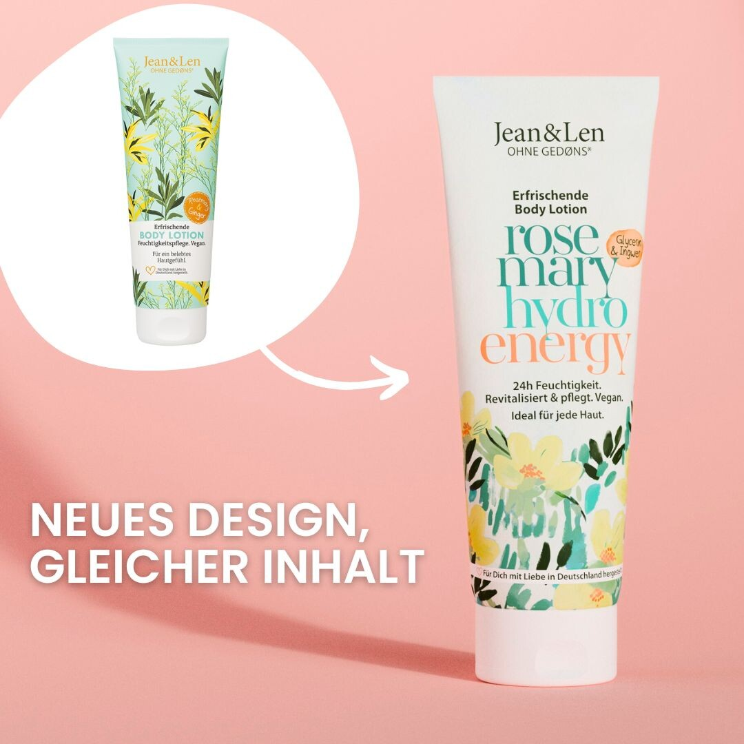 Jean&Len Erfrischende Bodylotion Rosemary/Ginger, 250ml Moodshot 1 1