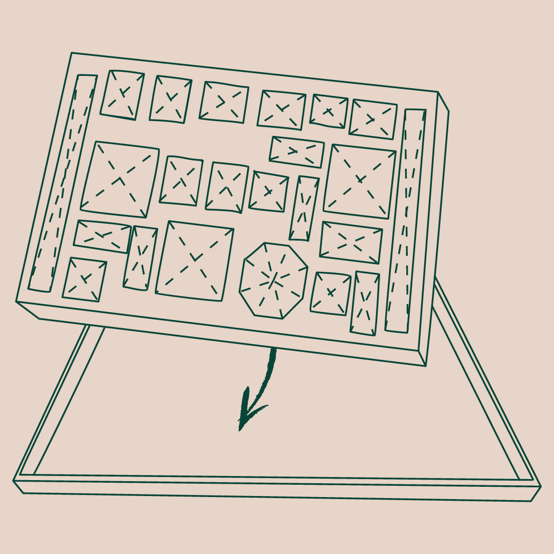 Aufbau Adventskalender – Schritt 2