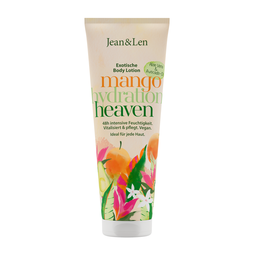 Jean&Len Body Lotion Mango/Avocado, 250 ml Produktansicht Vorne
