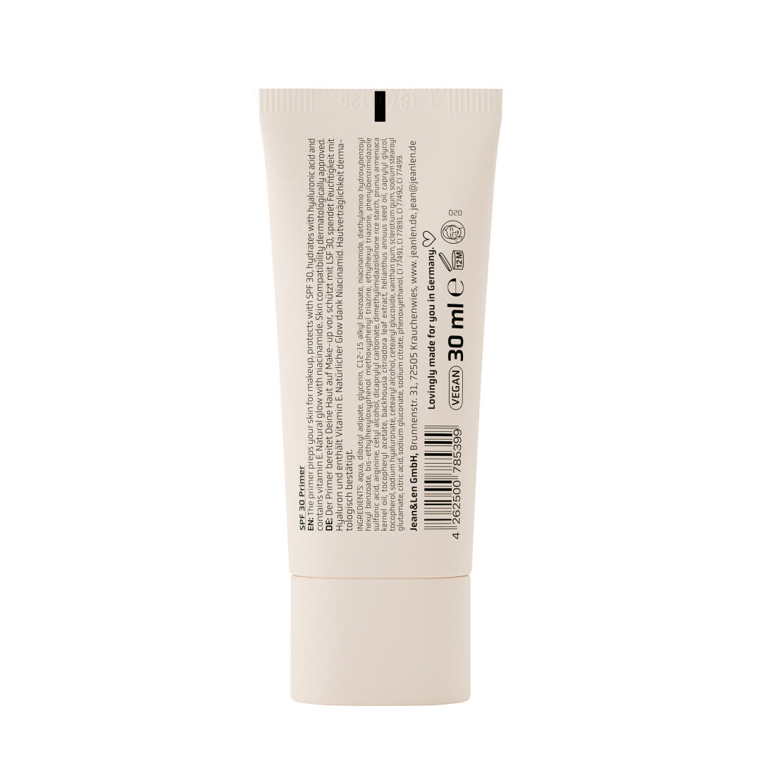 Jean&Len The Signature SPF Primer, 30 ml Produktansicht Hinten