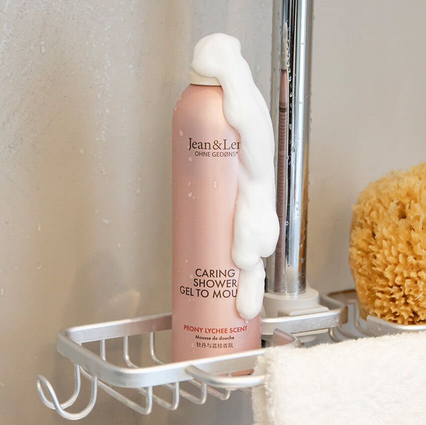 Jean&Len Shower Gel to Mousse Peony/Lychee, 200ml Moodshot 1 2